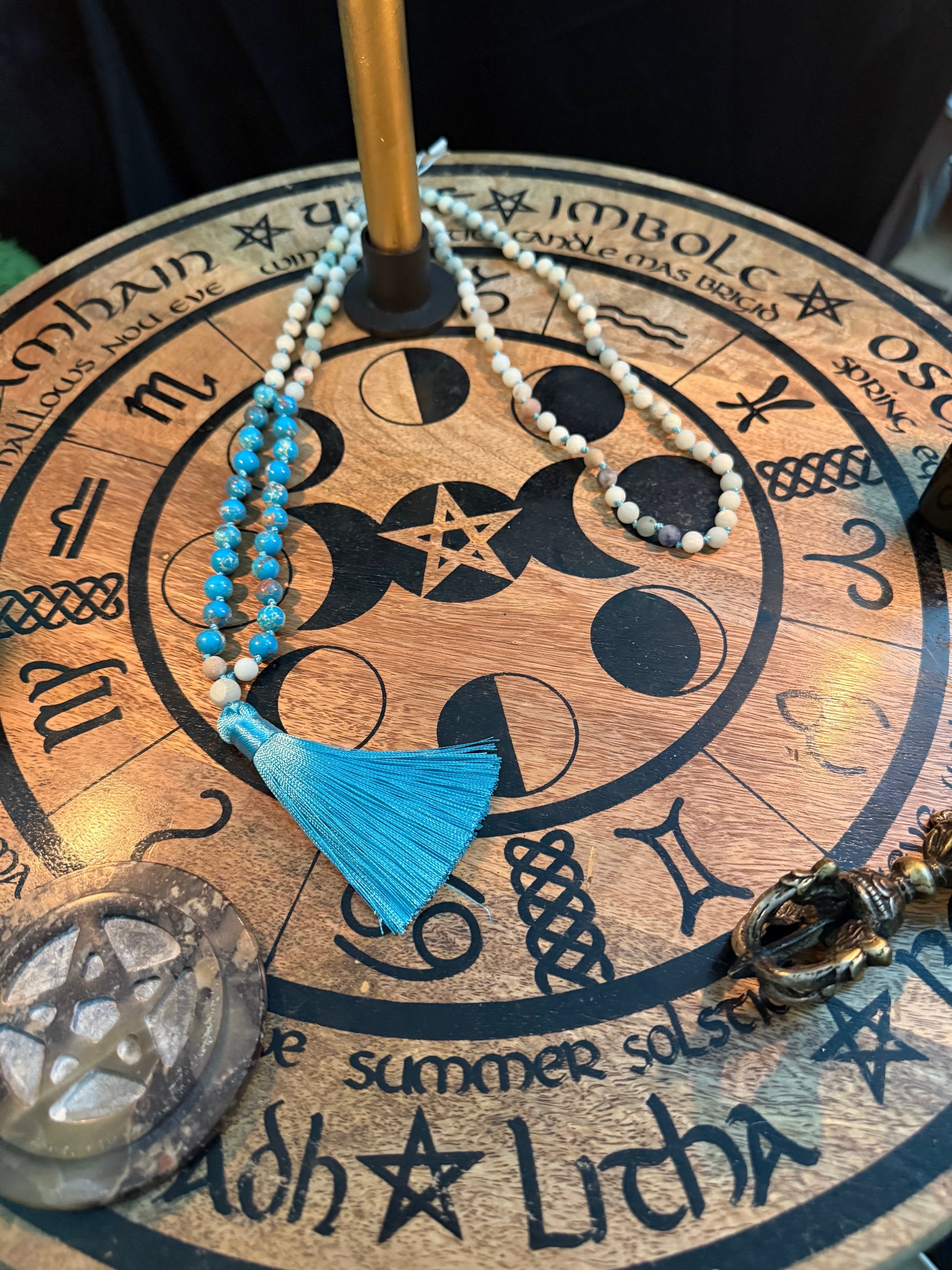 Sea Stone Prayer Beads