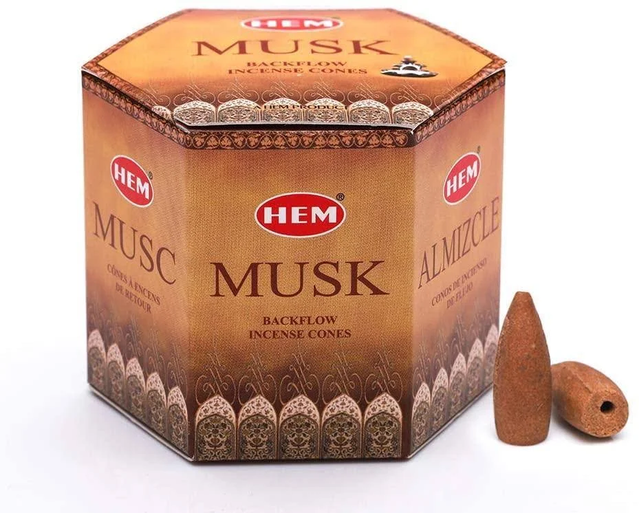 Musk Backflow Incense Cones Hem