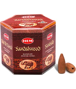 Sandalwood Backflow Cones Hem