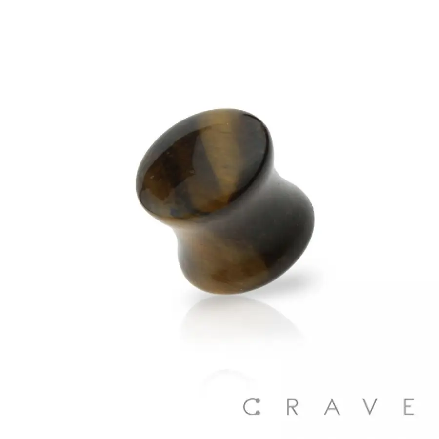 Tiger Eye Ear Guage 00ga 10mm