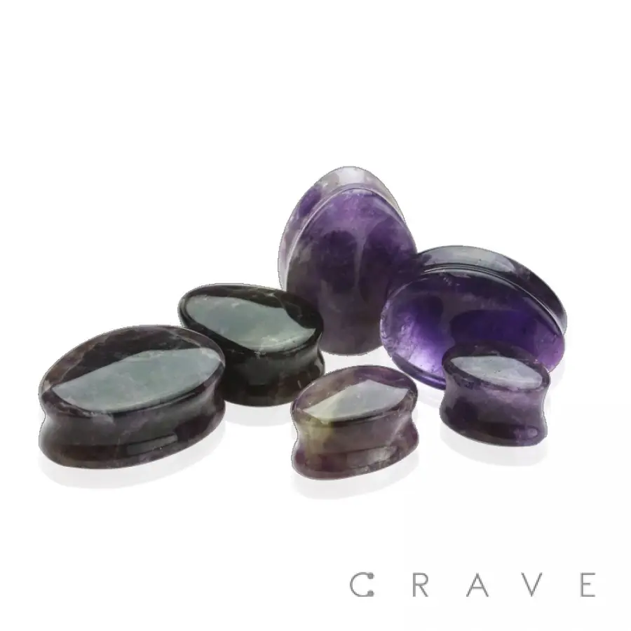 Amethyst Ear Plug 1\2" 12mm